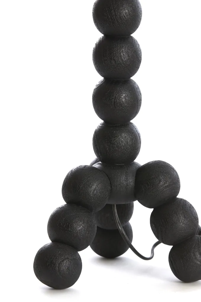Light en Living Lampvoet 20x20x50 cm VEGLIO hout zwart