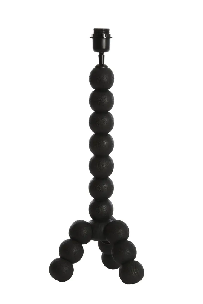 Light en Living Lampvoet 20x20x50 cm VEGLIO hout zwart