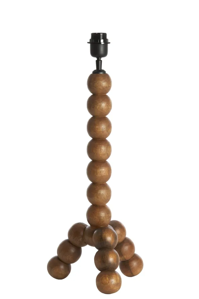 Light en Living Lampvoet 20x20x50 cm VEGLIO hout olie bruin