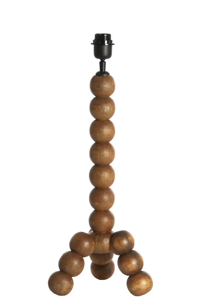 Light en Living Lampvoet 20x20x50 cm VEGLIO hout olie bruin