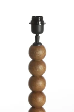 Light en Living Lampvoet 20x20x50 cm VEGLIO hout olie bruin
