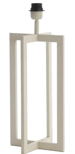 Light en Living Lampvoet 21x21x46 cm MACE crème