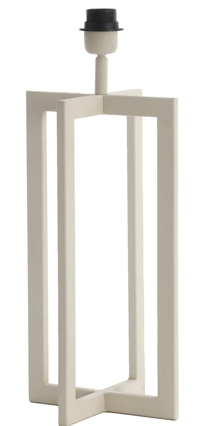 Light en Living Lampvoet 21x21x46 cm MACE crème