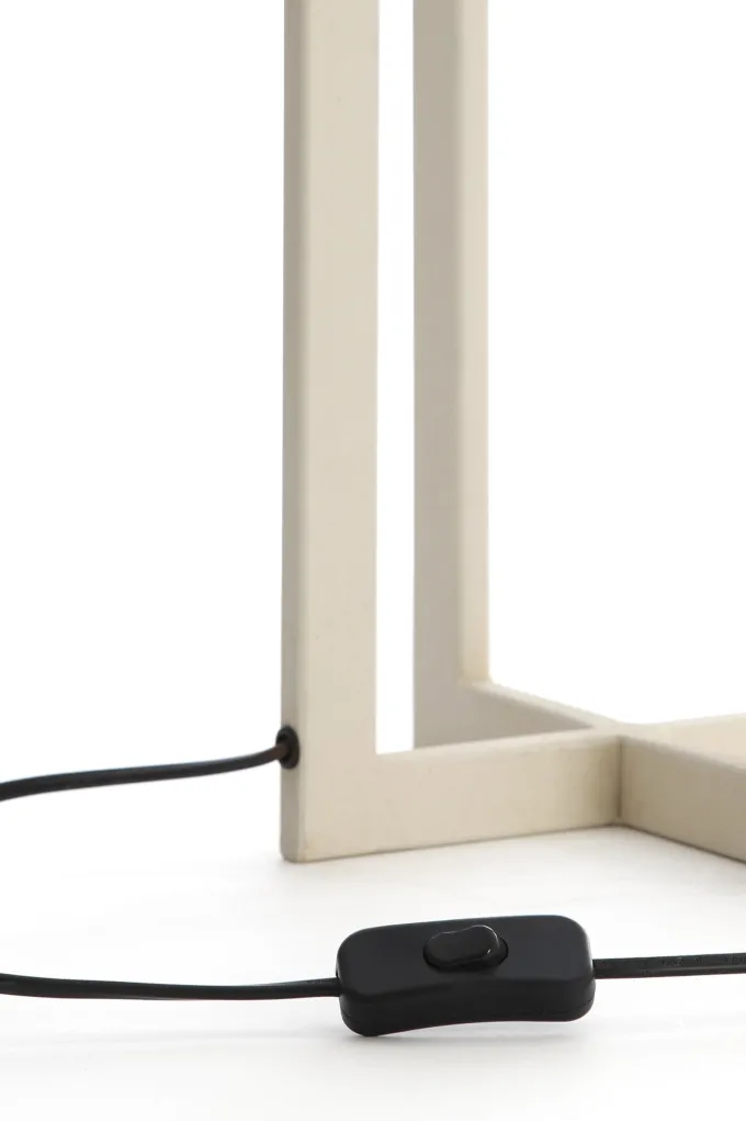 Light en Living Lampvoet 21x21x46 cm MACE crème