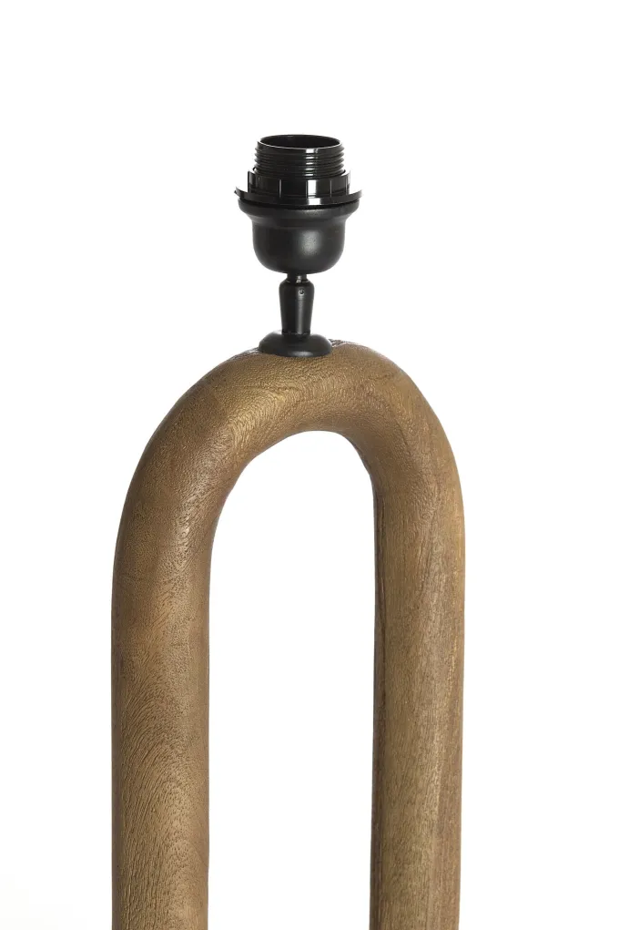 Light en Living Lampvoet 20x12x44 cm PACECO hout grijs-donker bruin