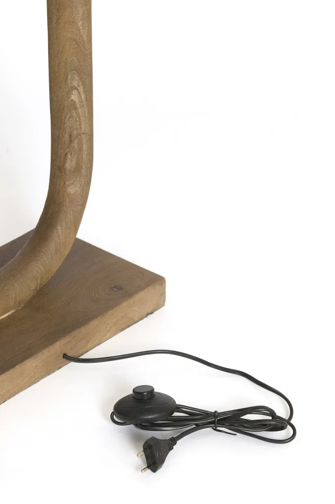 Light en Living Lampvoet 20x12x44 cm PACECO hout grijs-donker bruin