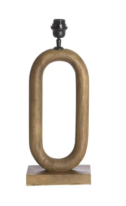 Light en Living Lampvoet 20x12x44 cm PACECO hout grijs-donker bruin