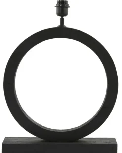 Light en Living Lampvoet 41x13x55 cm TINAR hout mat zwart