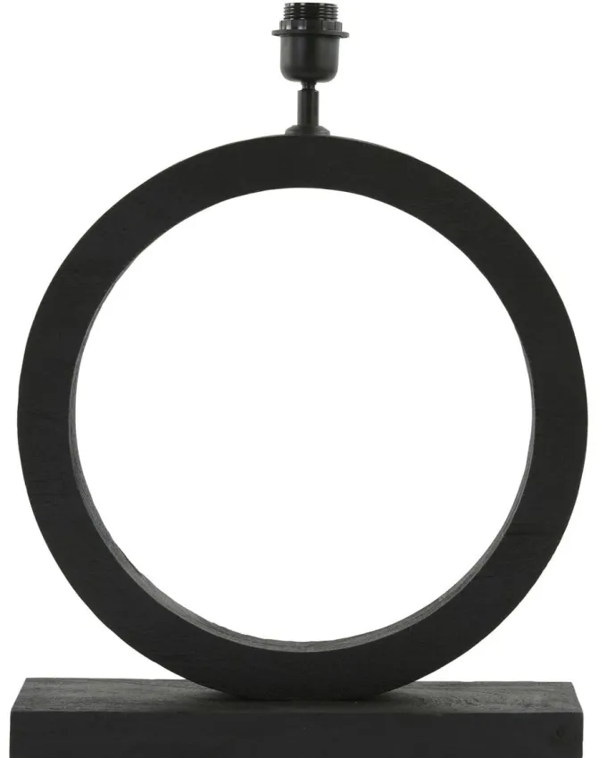 Light en Living Lampvoet 41x13x55 cm TINAR hout mat zwart