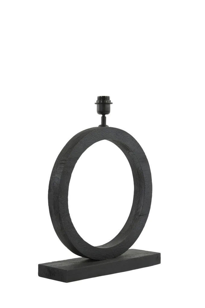 Light en Living Lampvoet 41x13x55 cm TINAR hout mat zwart
