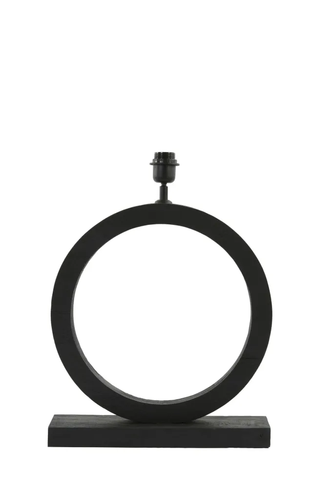 Light en Living Lampvoet 41x13x55 cm TINAR hout mat zwart
