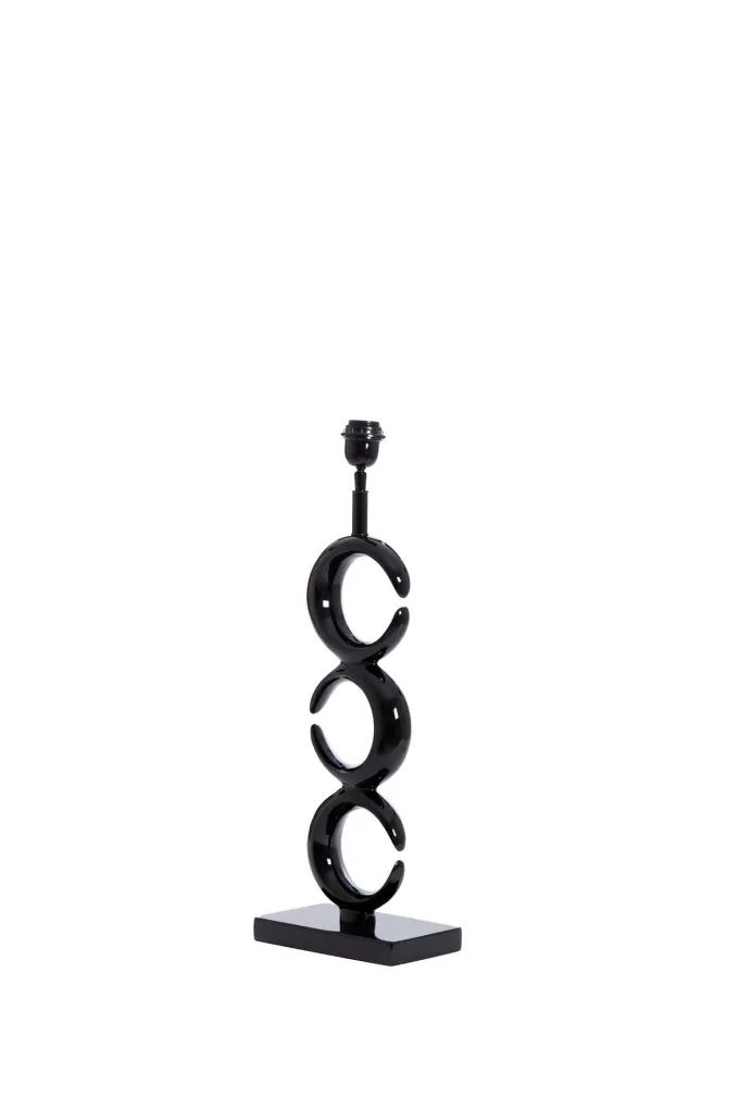 Light en Living Lampvoet 23x13x65 cm MAAN glanzend zwart