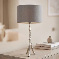 Light en Living Lampvoet 16,5x14,5x45 cm GUBA nikkel