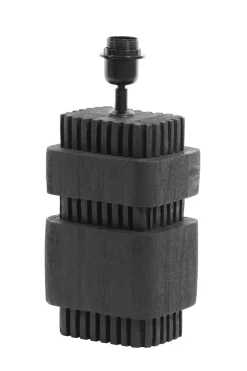 Light en Living Lampvoet 17x13x37 cm SAKURA hout mat zwart