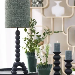 Light en Living Lampvoet 20x20x40 cm VEGLIO hout zwart
