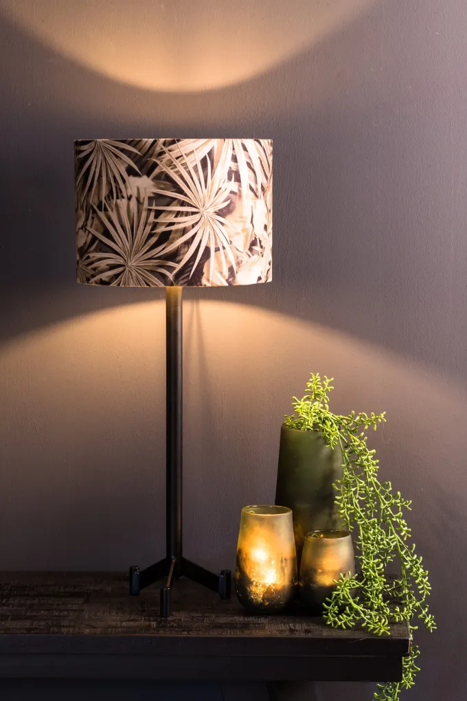 Light en Living Lampvoet 15,5x15,5x50 cm DENNIS mat zwart