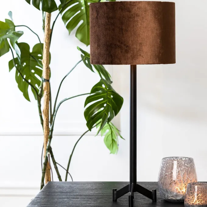 Light en Living Lampvoet 15,5x15,5x50 cm DENNIS mat zwart