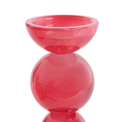 Light en Living Light & Living Kaarsenhouder ITINGA Glas Melk Koraal Ø10x26,5 cm