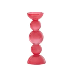 Light en Living Light & Living Kaarsenhouder ITINGA Glas Melk Koraal Ø10x26,5 cm