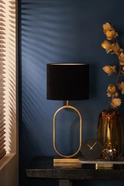 Light en Living Light & Living Lampvoet JAMIRI - 21x10x45 cm - Mat Zwart