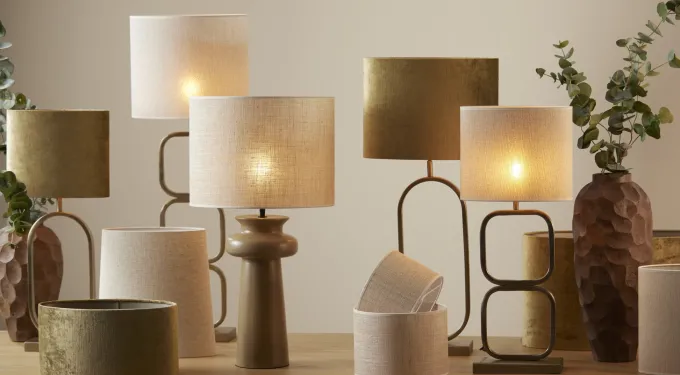 Light en Living Light & Living Lampvoet LUTIKA 23x11,5x46 cm - Licht Goud