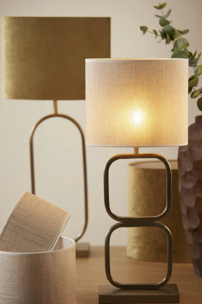 Light en Living Light & Living Lampvoet LUTIKA 23x11,5x46 cm - Licht Goud