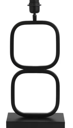 Light en Living Light & Living Lampvoet LUTIKA - Mat Zwart - 23x11,5x46 cm