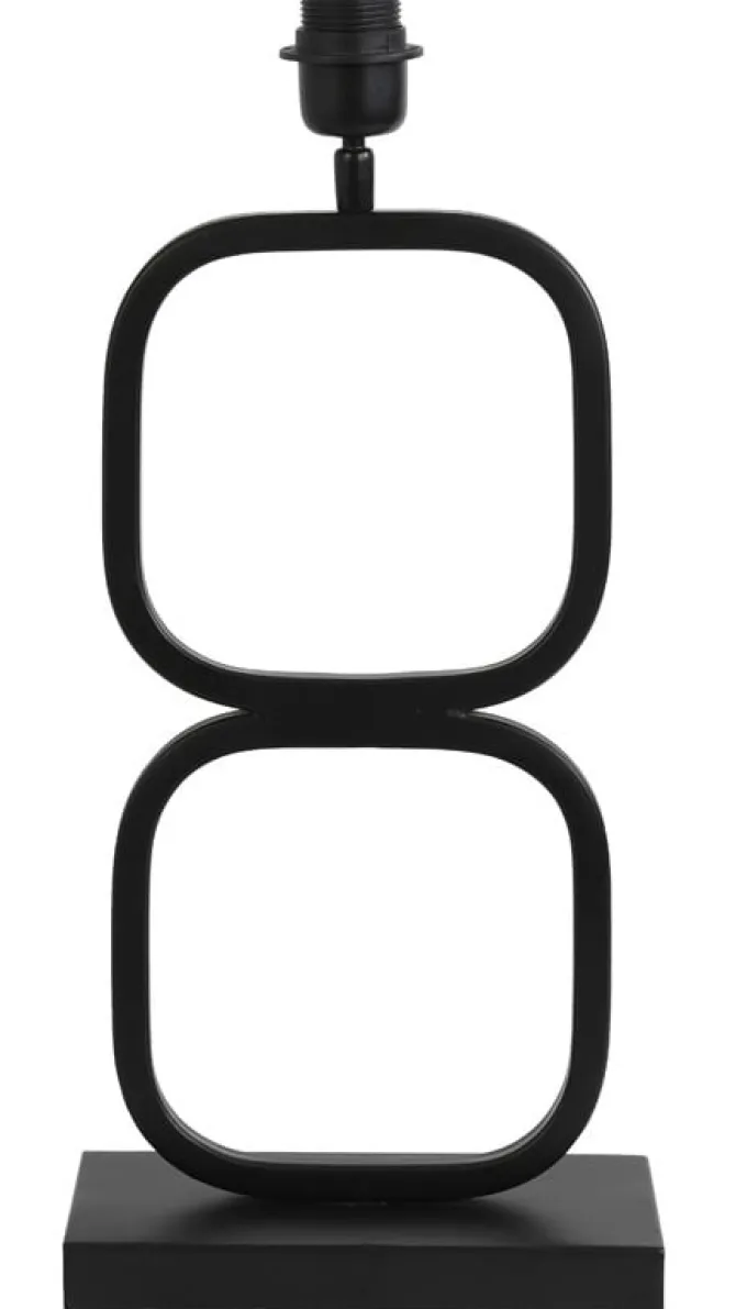 Light en Living Light & Living Lampvoet LUTIKA - Mat Zwart - 23x11,5x46 cm