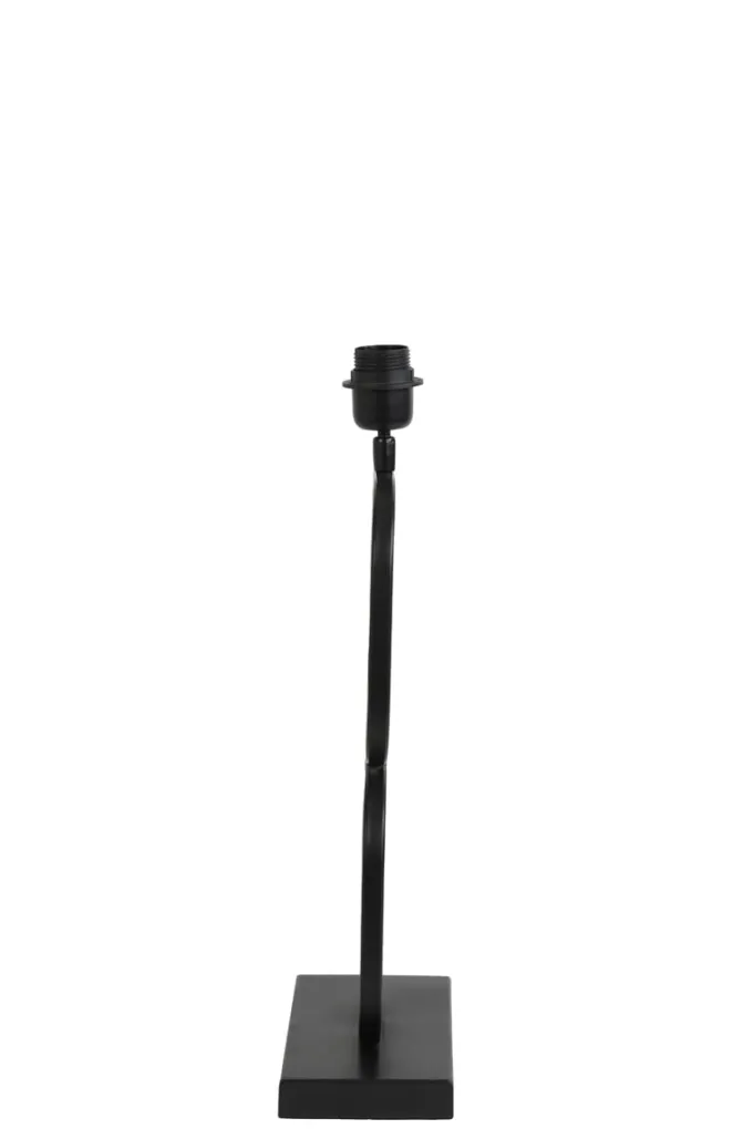 Light en Living Light & Living Lampvoet LUTIKA - Mat Zwart - 23x11,5x46 cm