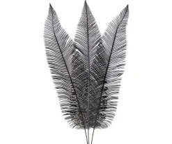 Light en Living Ornament 3 bladeren 14x0,5x89 cm FERN zwart van Light & Living