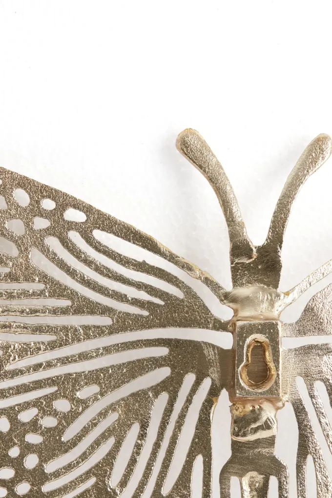 Light en Living Ornament BUTTERFLY set van 3 glanzend goud