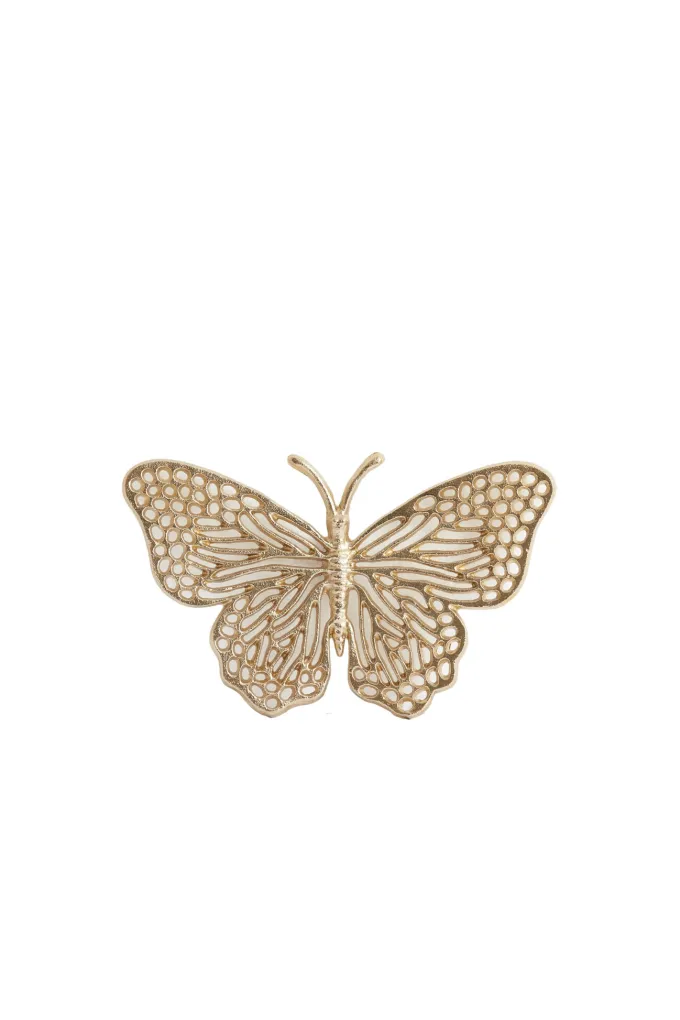 Light en Living Ornament BUTTERFLY set van 3 glanzend goud