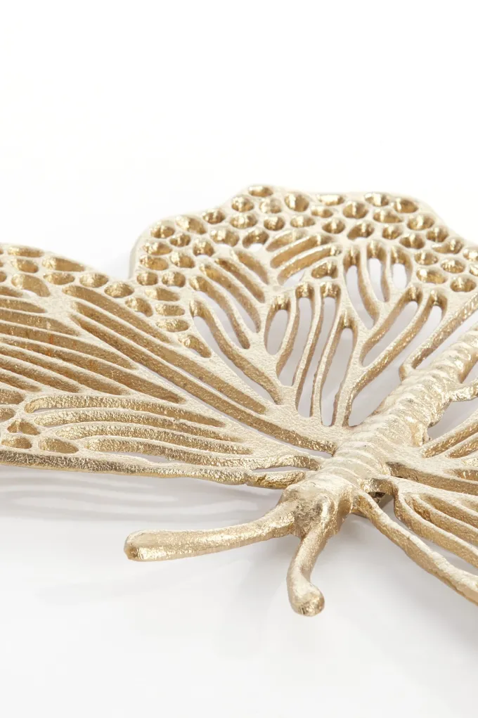 Light en Living Ornament BUTTERFLY goud 26 x 16 x 3 cm