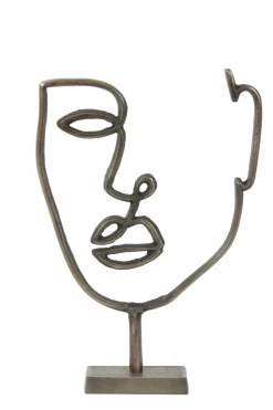 Light en Living Ornament FACE 2 Antiek Brons van Light & Living