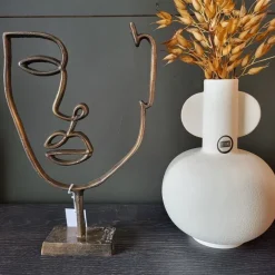 Light en Living Ornament FACE 2 Antiek Brons van Light & Living