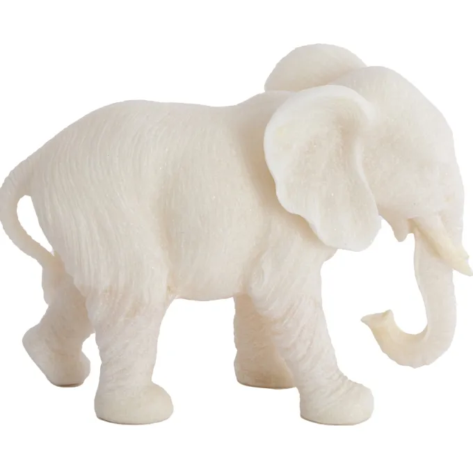 Light en Living Ornament GAJAH 26x11x18 cm Beige – Olifant Beeldje | Light & Living