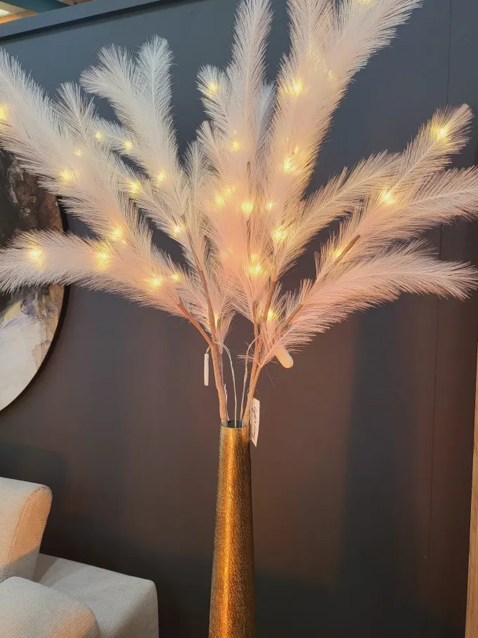 Light en Living Ornament LED 110 cm FEATHER roze