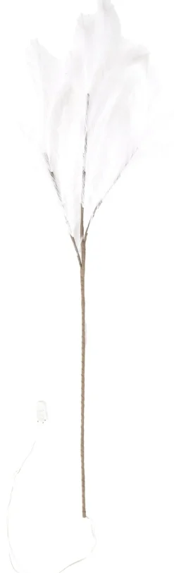 Light en Living Ornament LED 110 cm FEATHER wit