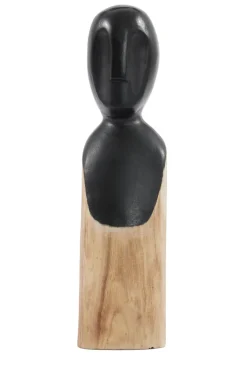 Light en Living Ornament LUMUNA hout naturel/zwart 11,5 x 12 x 41 cm