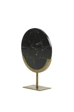 Light en Living Ornament op voet GOUYA 25x10x35 cm - Zwart Agaat & Antiek Brons