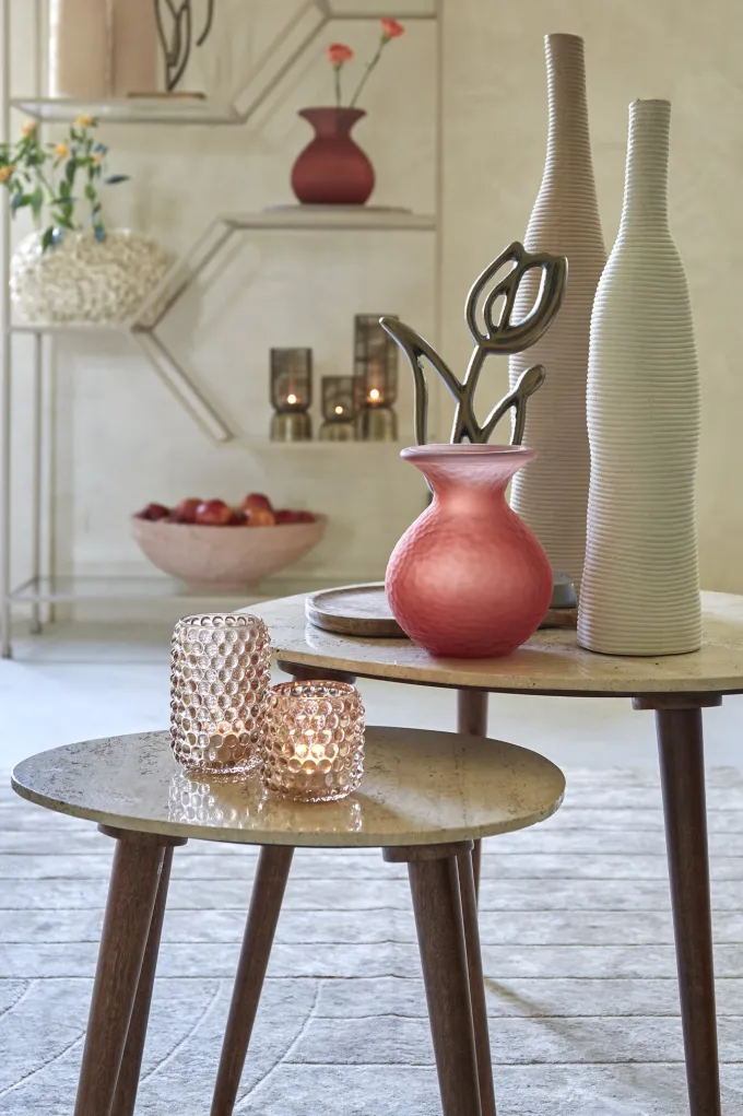 Light en Living Ornament op voet 17x6x35 cm TULIPANU antiek brons