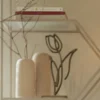 Light en Living Ornament op voet 24x8,5x45 cm TULIPANU antiek brons