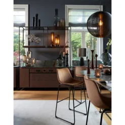 Light en Living Ornament op voet GOUYA agaat en mat zwart - Light & Living