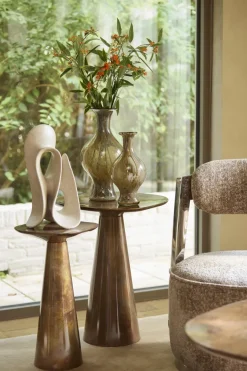 Light en Living Ornament op voet 20,5x19x39 cm ZAZINA taupe
