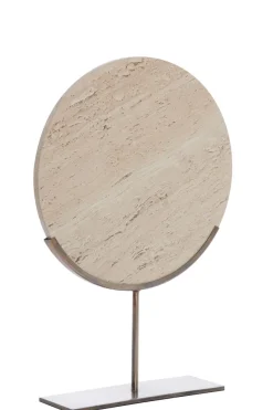 Light en Living Ornament op voet 35x10x51,5 cm MORENO zand travertin