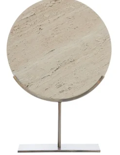 Light en Living Ornament op voet 35x10x51,5 cm MORENO zand travertin