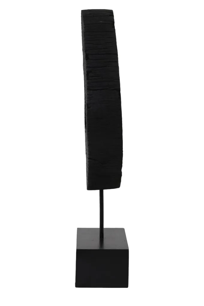 Light en Living Ornament op voet 35x10x53 cm XERRA - Hout en Zwart