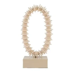 Light en Living Ornament op voet 10x22x40 cm RING zand