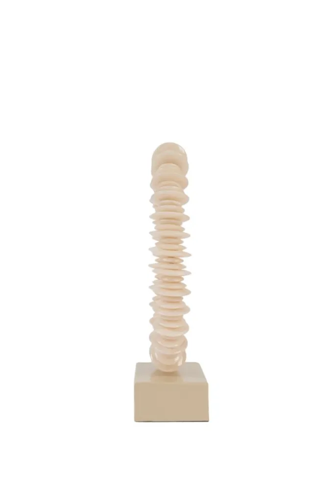 Light en Living Ornament op voet 10x22x40 cm RING zand