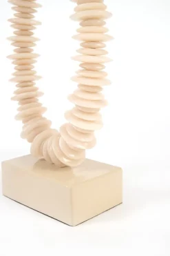 Light en Living Ornament op voet 10x22x40 cm RING zand